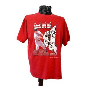 Vintage 1998 Mark McGwire St Louis Cardinals Baseball T-Shirt 61 Home Runs